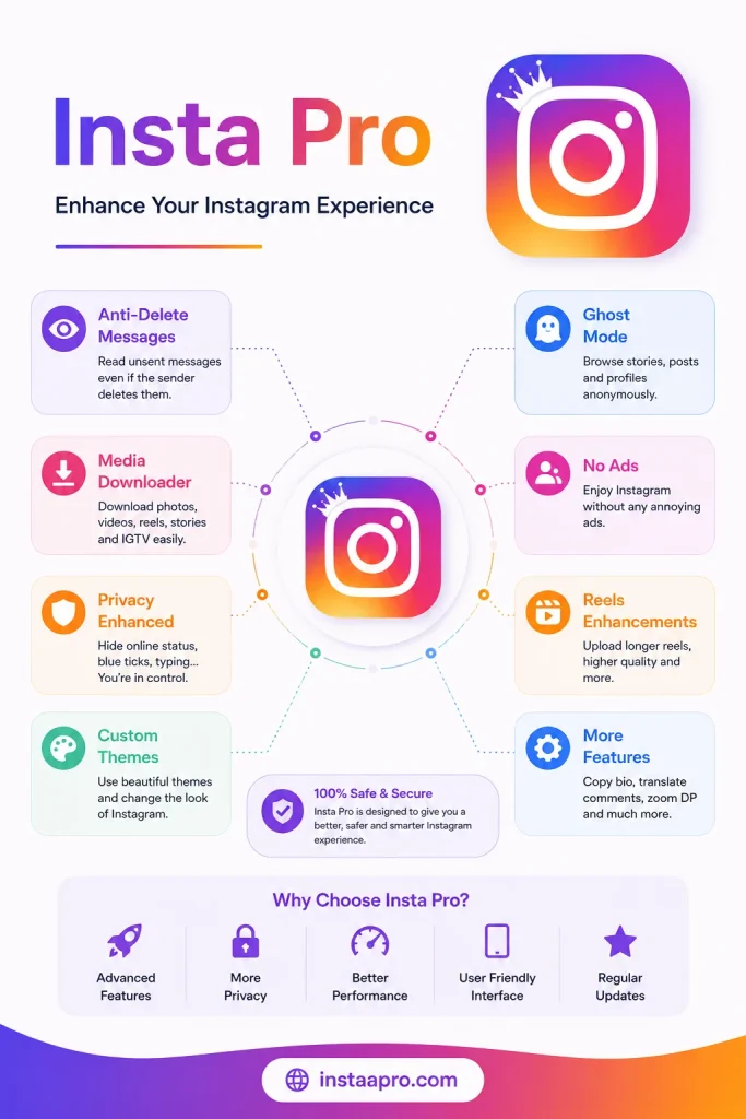 Insta Pro infograph